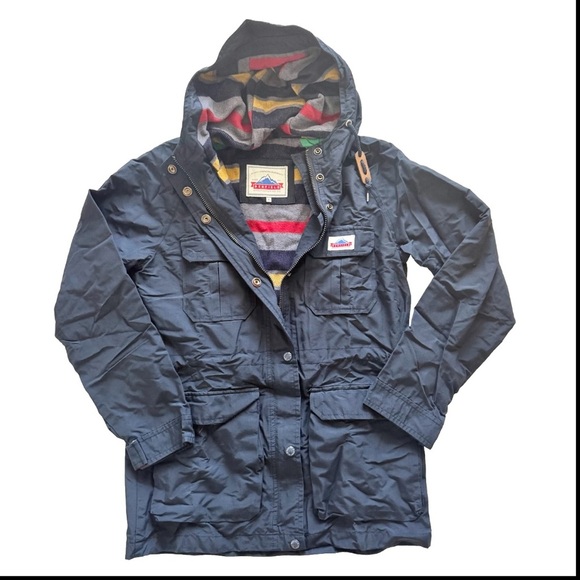 Penfield Navy Blue 60/40 Hooded Jacket Small - Picture 1 of 16